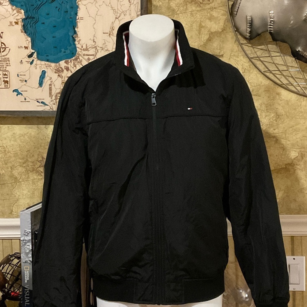 Tommy Hilfiger Black Windbreaker Jacket